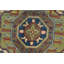 Tapis rouge nouvel âge en laine 9 pi x 11 pi 11 po Mynieskye