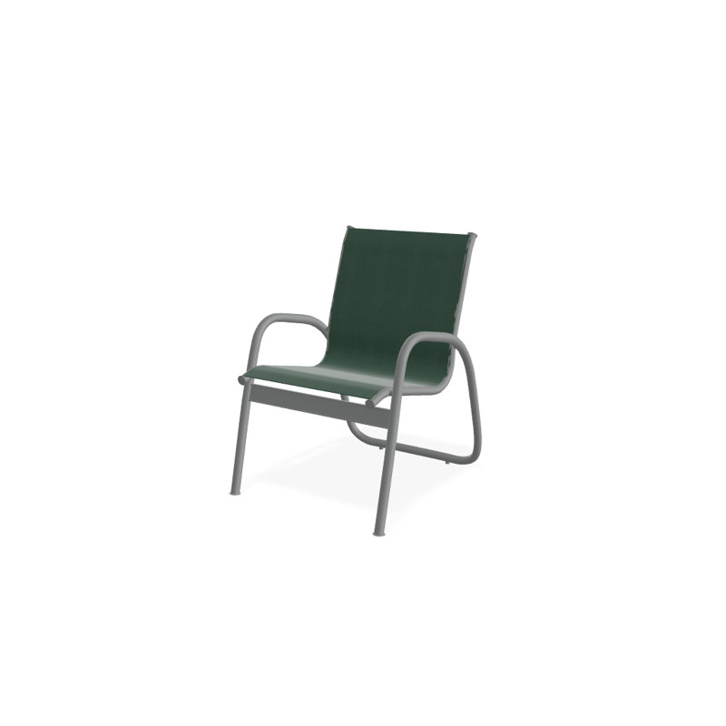 Fauteuil de patio Gardenella, Vert forêt 22D Sunbrella® vert, Graphite texturé