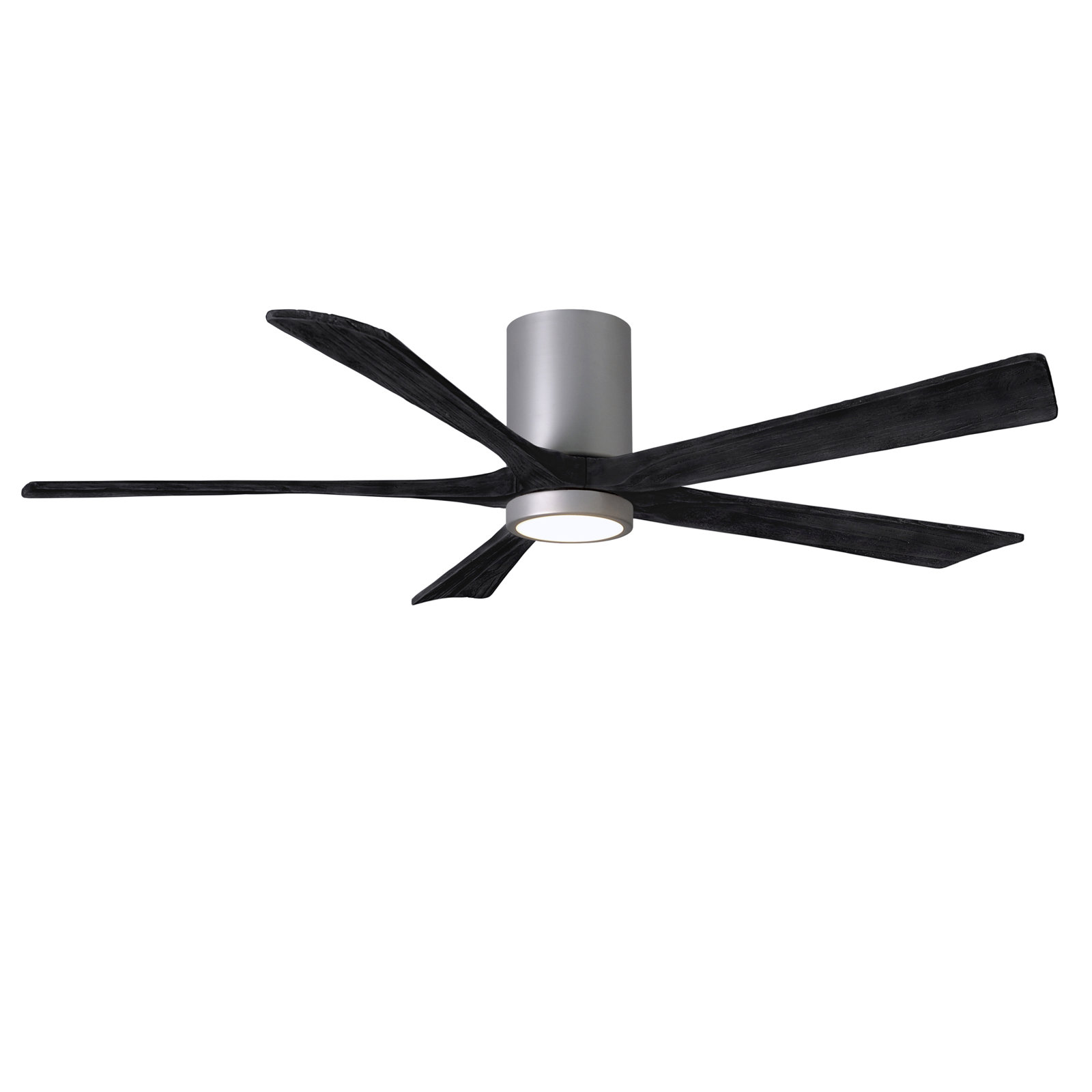 Irene Ceiling Fan with LED Light Kit, Brushed Nickel, Matte Black, 60"