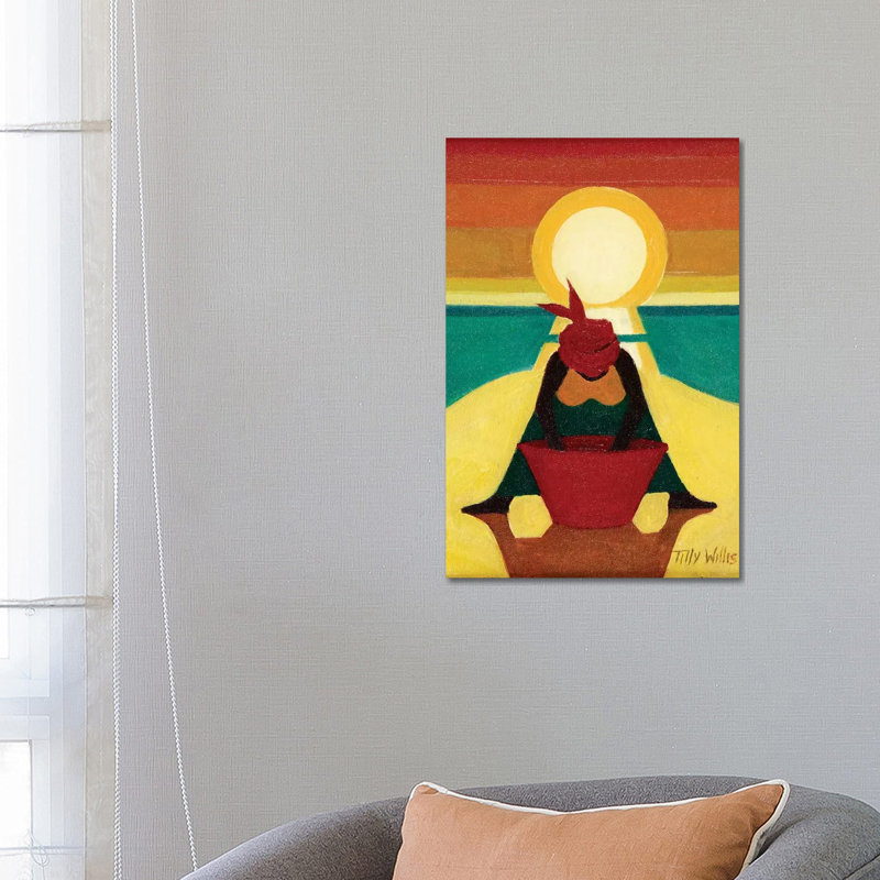African Sunset 1 Piece Wrapped Canvas Painting, 66.04 cm H x 45.72 cm W x 1.91 cm D
