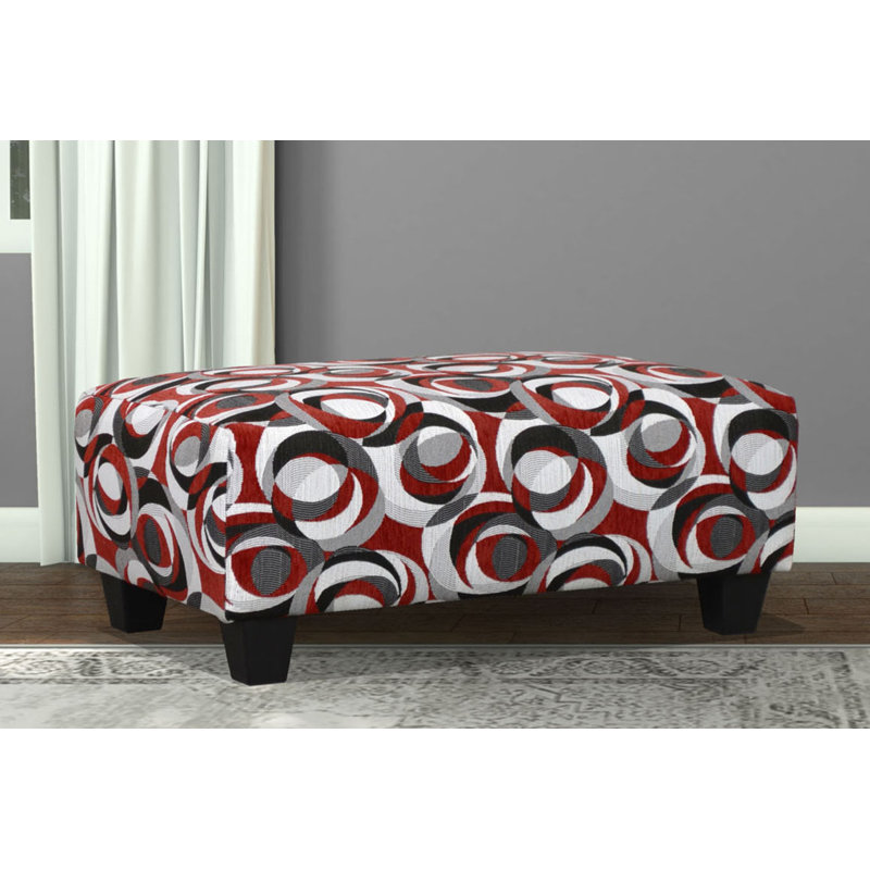 Jireth Upholstered Ottoman, Spellbound Bold