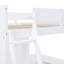 Lit mezzanine double avec bureau et tablette