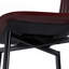 Tabourets de bar pivotants rembourrés en polyuréthane moderne avec dossier et pieds en métal (ensemble de 2)