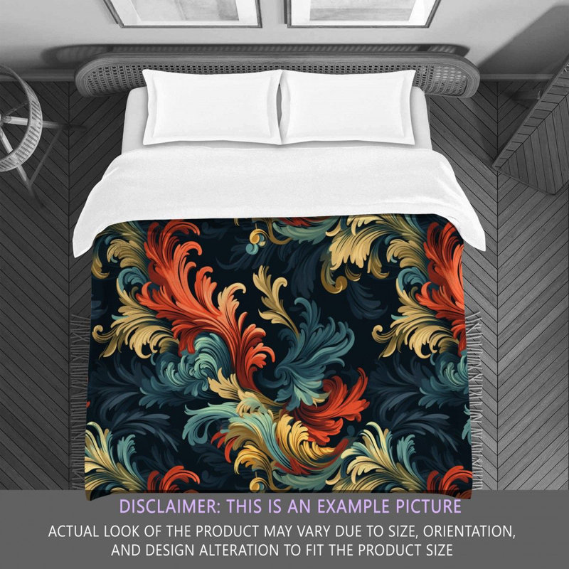Polyester Floral Comforter, King Comforter