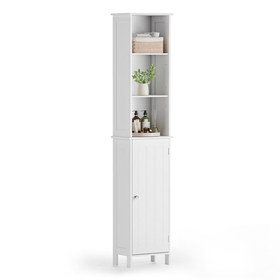 Vonhaus Tall Bathroom Cabinet - Holbrook White - Image 3