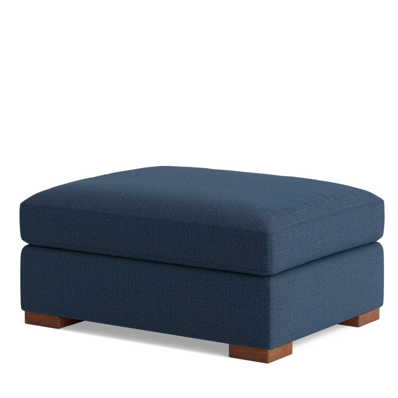 Couch Potato Ottoman, Performance Weave - Navy
