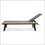 Chaise longue Waterloo avec table d'appoint en bois, ensemble de 2, parfaite pour la détente en plein air et le style