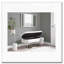 Banc de rangement contemporain avec métal chromé et similicuir blanc-1513808390