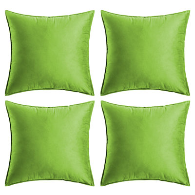 Coussin décoratif en velours uni réversible