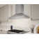 Zephyr Siena Pro 48 In. 1200 CFM Wall Mount Range Hood With LED Light In Stainless Steel