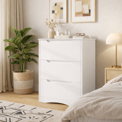 Michiaki 23.6" W 3-Drawer Dresser 