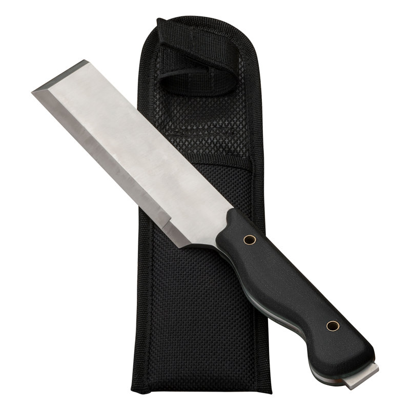 Couteau XHD Chisel - couteau hybride 11,25 po, ciseau à bois, hachoir Froe, couperet, levier, outil de sauvetage - lame en acier à haute teneur en carbone pour la construction, le camping ou les outils de menuiserie par Kings County Tools