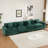 Wider Armrest 3 Seats (Ottoman Is Not Included), Modern Sectional Couch, For Living Room Bedroom And Apartment, Comfy Double Layer Upholstered Seat Cushion, Breathable Chenille Fabric-136900470-136900471