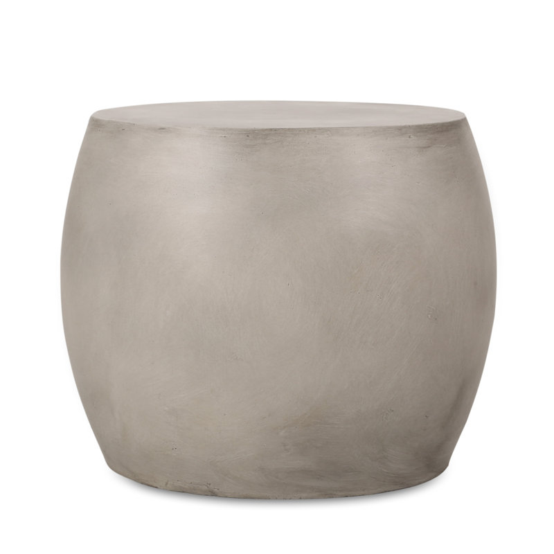 Outdoor Lightweight Concrete Side Table(Only Including Table)