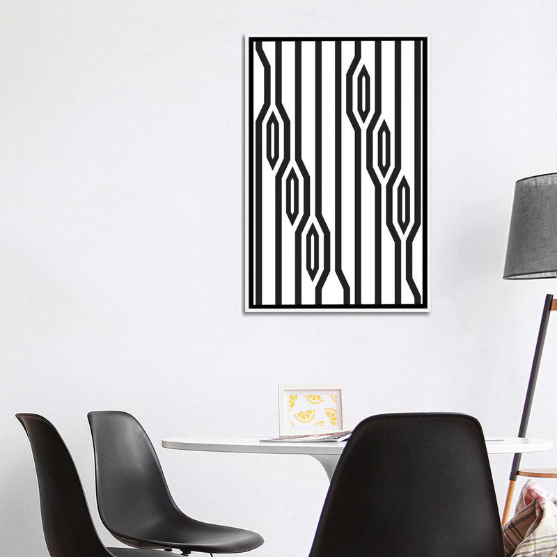 « vertical lines » par flatowl-impression sur image, Toile blanche encadrée, H 48 po x l 32 po x P 1,5 po