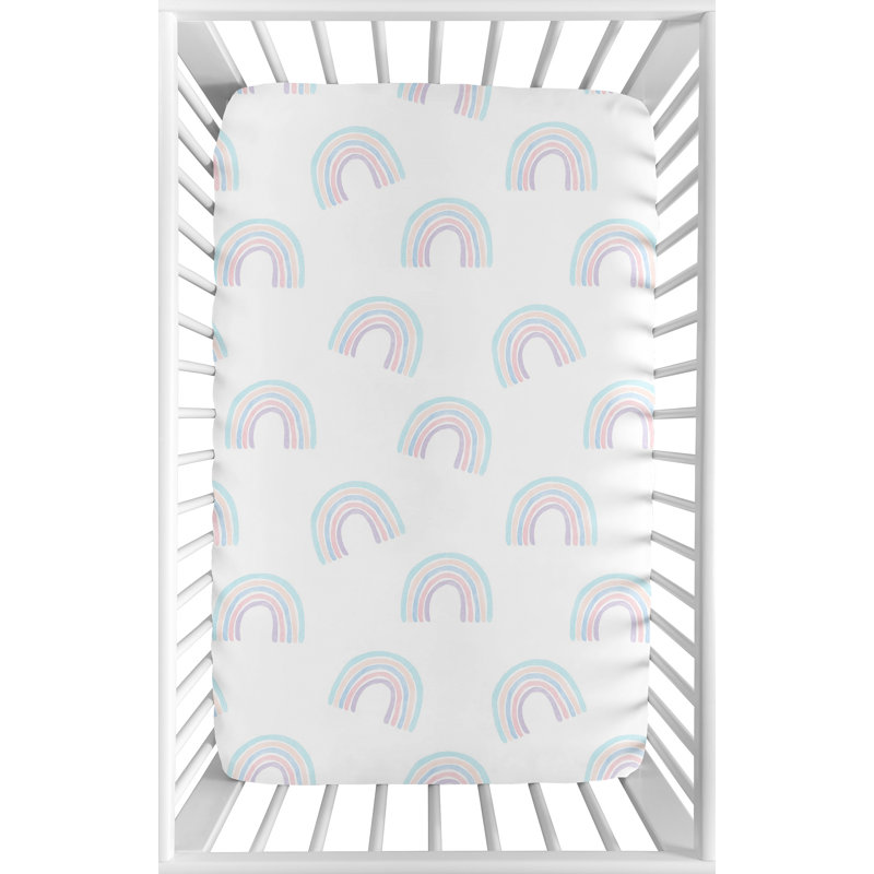 Drap-housse pour lit de bébé Rainbow Mini