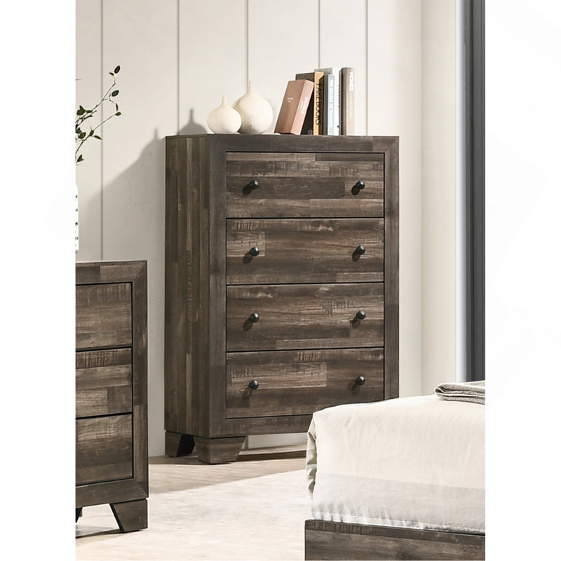 Mobilier de chambre à coucher 1Pc Rustic, Gris / brun rustique