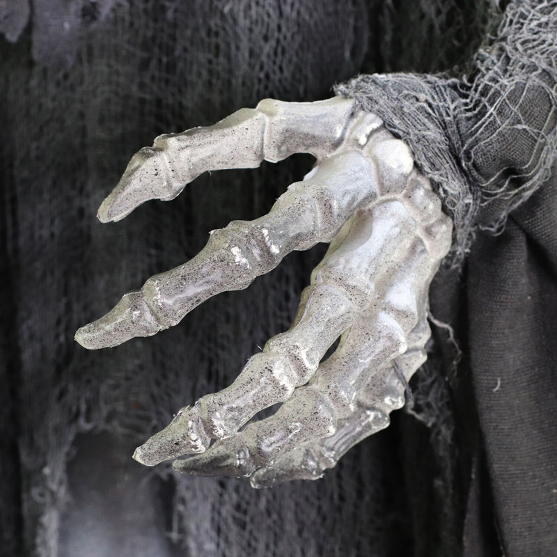 Haunted Hill Farm Shaking Skeleton Pirate with LED Eyes