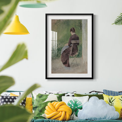 Vintage Portrait Print LV -Framed Print
