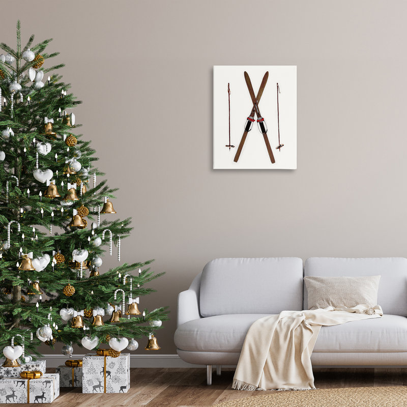 «Minimal Winter Skis» par Charity Henderson, H 30 po x l 30 po