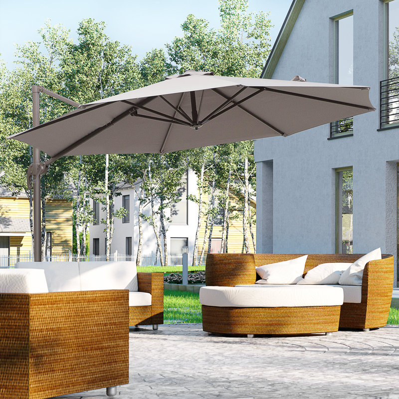 Amoriel 295cm Cantilever Parasol, Grey