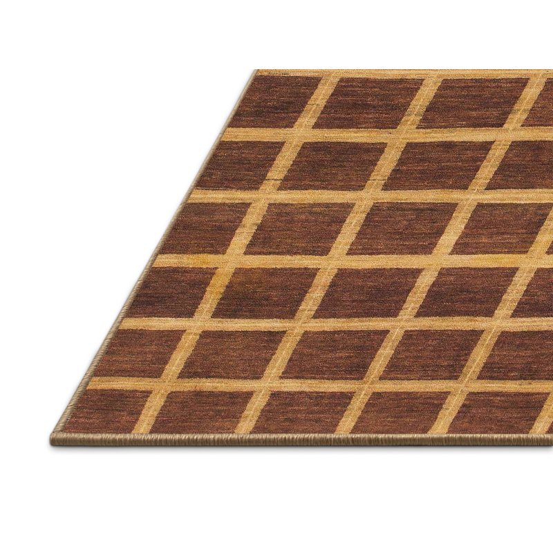 Tapis décoratif multicolore à motif abstrait, Rectangle de 2 pi x 3 pi