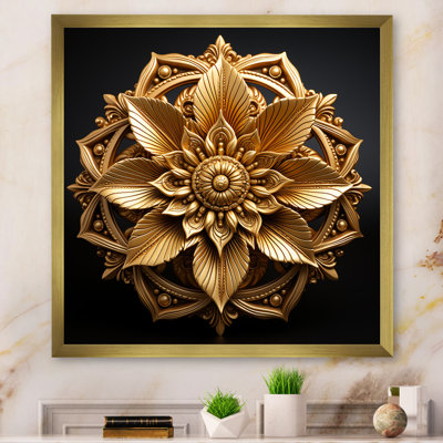 Mandala doré cercles dorés II - Boho Mandala
