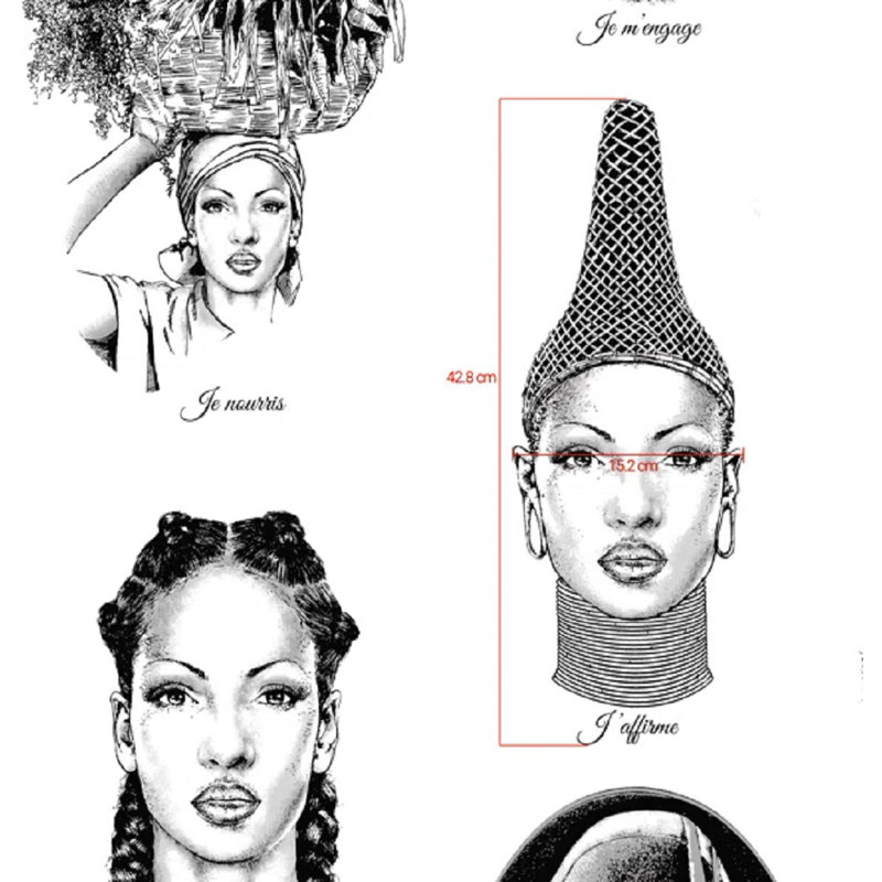Haiti Women Africa RESISTE Wallpaper, Snow-ebony