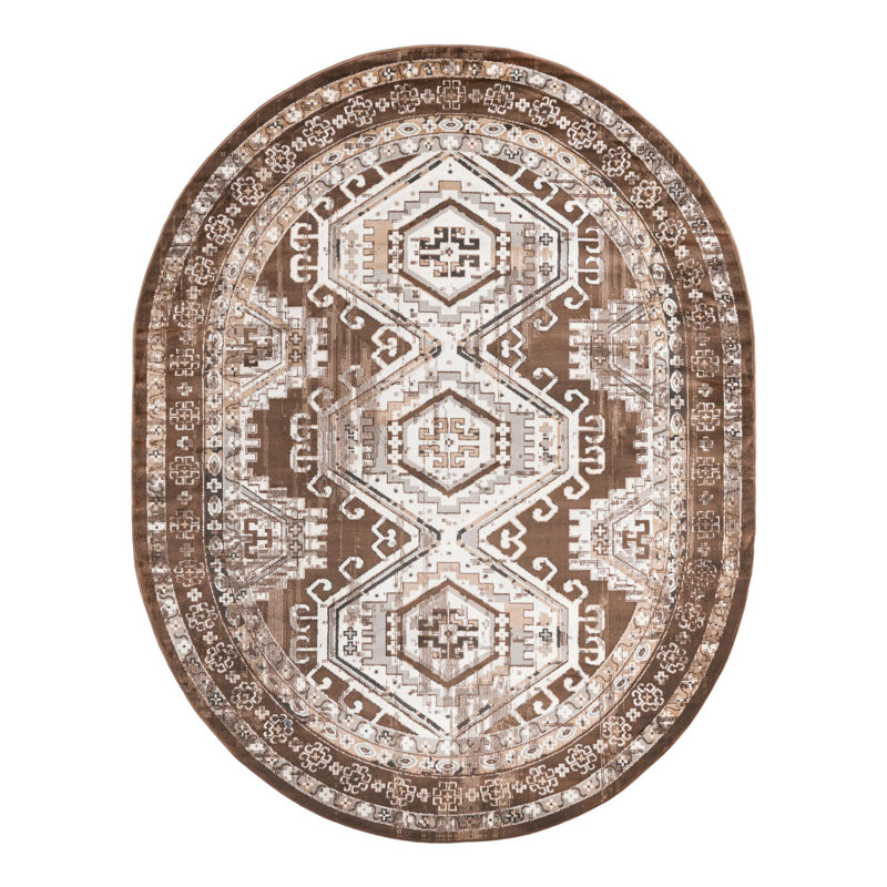 Charlotte Oriental Indoor Rug, Oval 7'10" x 10'
