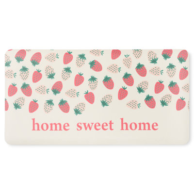 Tapis de cuisine sur la table sur la table Home Sweet Home Quirky Strawberries