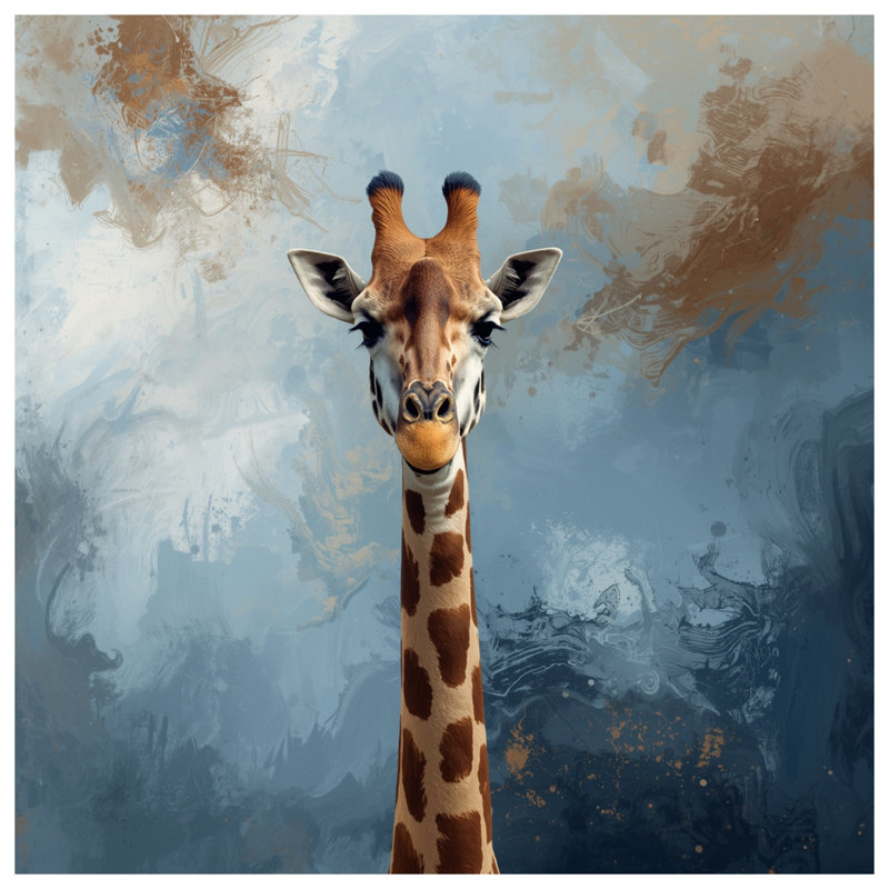 Édredon abstrait girafe, Simple extra long