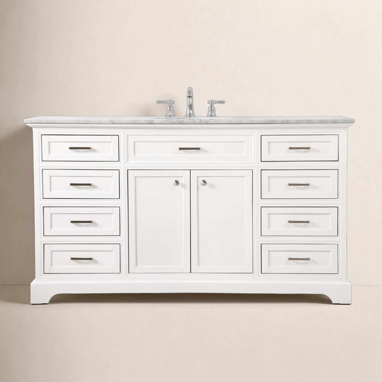 Hermes 60'' Single Bathroom Vanity, White