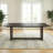 Dublin Solid Wood Dining Table with Trestle Base in Warm Walnut Finish