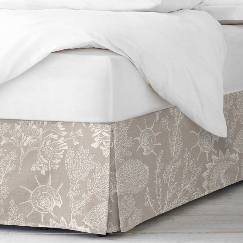 Shellabrate Natural Cotton Bedskirt, 18", Twin
