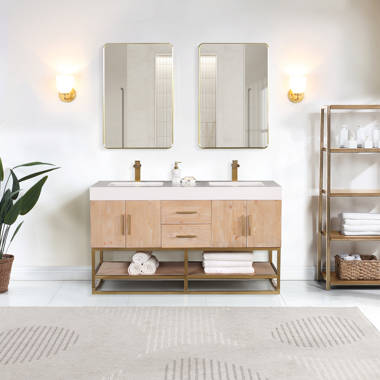 Double Drawers Bathroom Vanity - Mirrorwalla