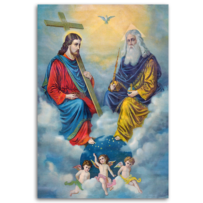 Holy Trinity - Wrapped Canvas Print, 120cm H x 80cm W