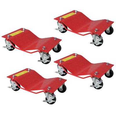 Car Dolly, 3000LBS Capacity Wheel Dolly, Heavy Duty Car Moving Dolly, Car Mover with Antiskid Plate & 360 Degree Rotatable Wheel for Moving Cars, Trucks, Trailers, Motorcycles, Boats