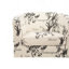 Fauteuil d'appoint avec dossier rond et tissu blanc