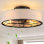 Ventilateur de plafond rétro avec lumières DEL Boho: un mélange parfait de confort et de charme