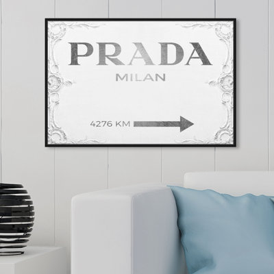 Milan Sign - Textual Art on Canvas