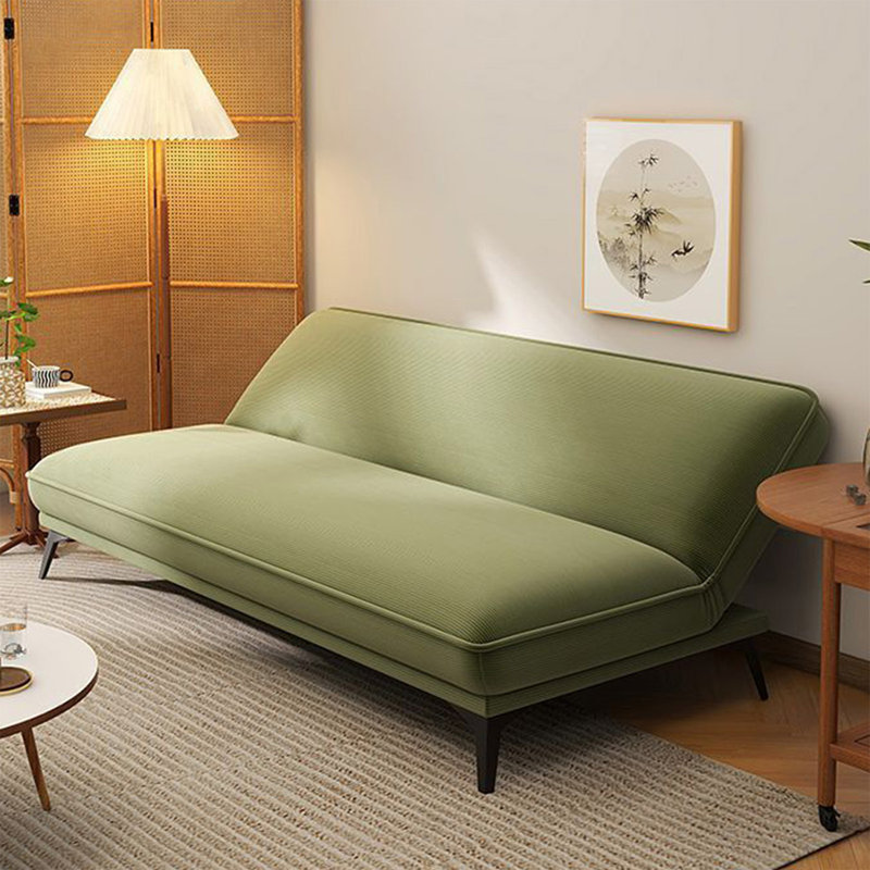 Canapé-lit en velours côtelé vert, 62.99"W*34.25"D*34.25"H