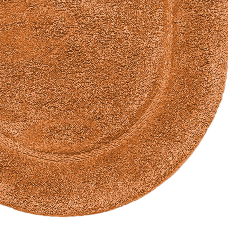 Ensemble de tapis de salle de bain 2 pièces Sandcliff, Brun, ovale