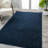 Airidas Solid Low-Pile Navy Rug-1855444766