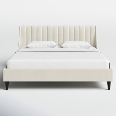 Helaina Upholstered Wingback Bed