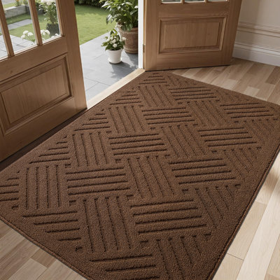 Wardlaw Non-Slip Indoor Outdoor Mat Super Absorbent Resist Dirt Entrance Rug