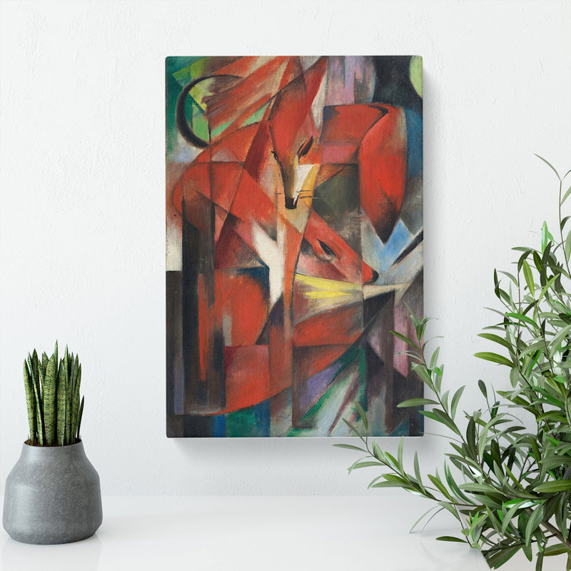 The Foxes Vol.2 By Franz Marc - Wrapped Canvas, 60cm H x 40cm W x 3cm D