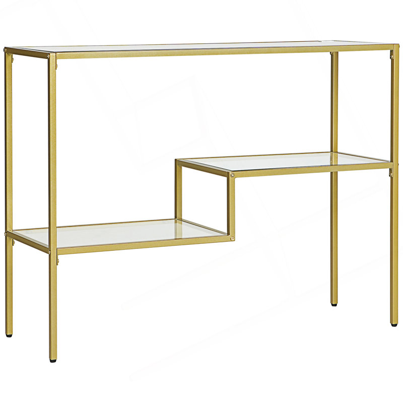 Console Table, Sofa Table, Narrow Entryway Table With Storage Shelves, Behind Sofa Table