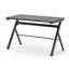 Glass Top Metal Base Computer Desk