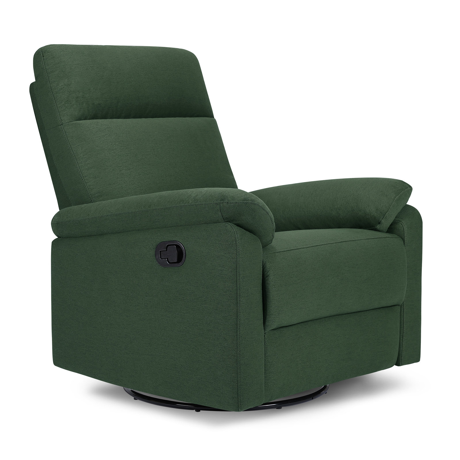 Suzy Swivel Glider, Pine Green Polyester Blend
