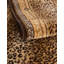 Tapis en polypropylène tissé à la machine imprimé animal en brun-88509267